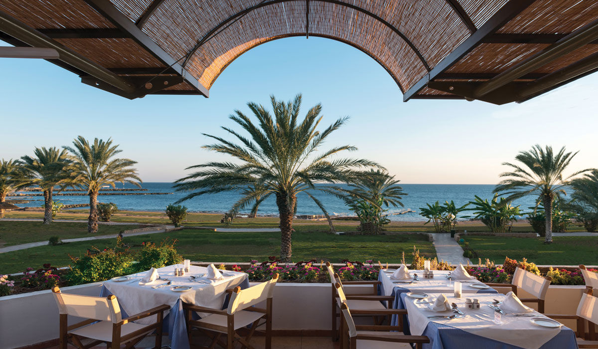 Constantinou Bros Athena Royal Beach Hotel (Adults Only) Pafos Restaurante foto